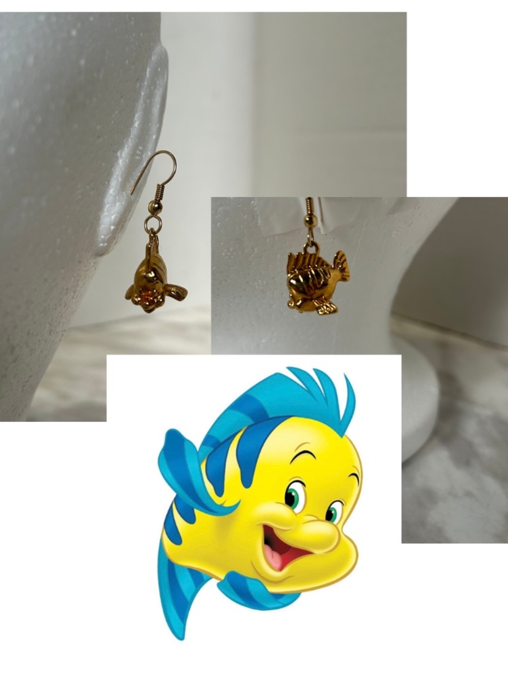 Flounder (The Little Mermaid) Earrings